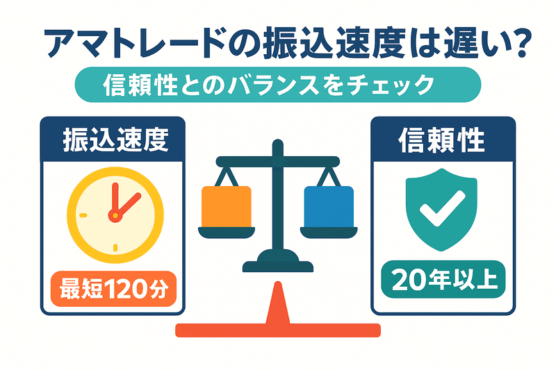 アマトレードの振込速度は遅い?信頼性とのバランスをチェック